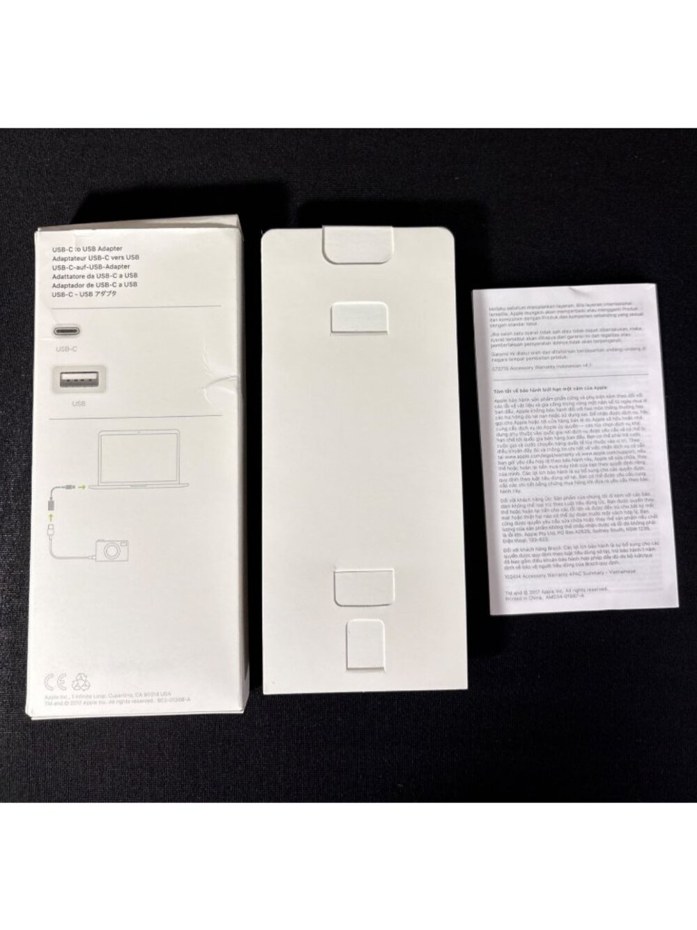Apple USB-C To USB Adapter Original Box - Accessories MJ1M2AM/A EMPTY BOX ONLY - Picture 6 of 7